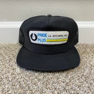 Vintage New Era Hat Snapback Trucker Patch Pride Plus Foam Mesh 80s USA